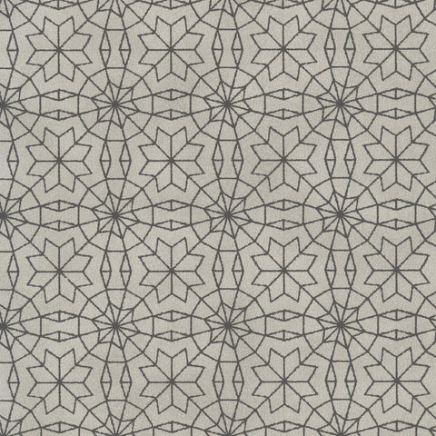 Marqueterie Silver Mosaic Geometric Wallpaper