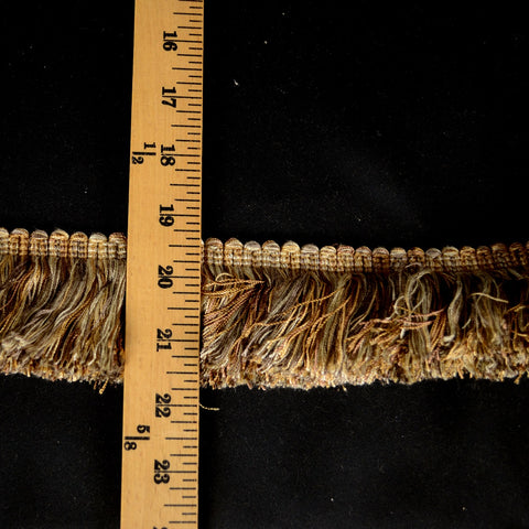 BD500 7 Gold Earth Tones Brush Fringe Trim