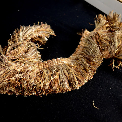 BD500 7 Gold Earth Tones Brush Fringe Trim