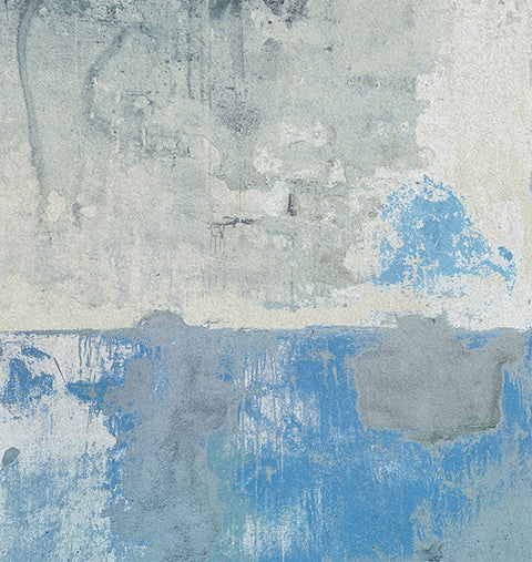 Resource Blue Grey Weathered Wall Mural