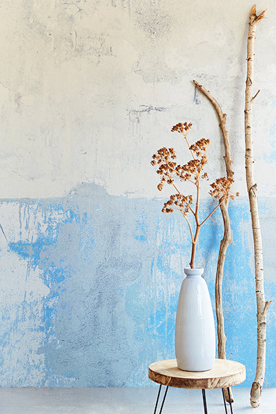 Resource Blue Grey Weathered Wall Mural