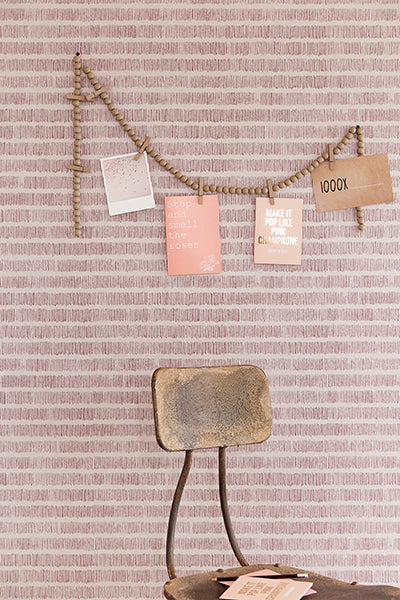 Resource Solemn Lines Pale Pink Wall Mural