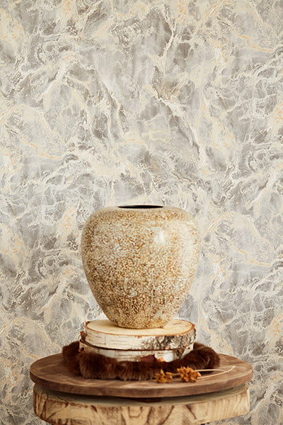 Resource Marble Stone Brown Emperador Wall Mural