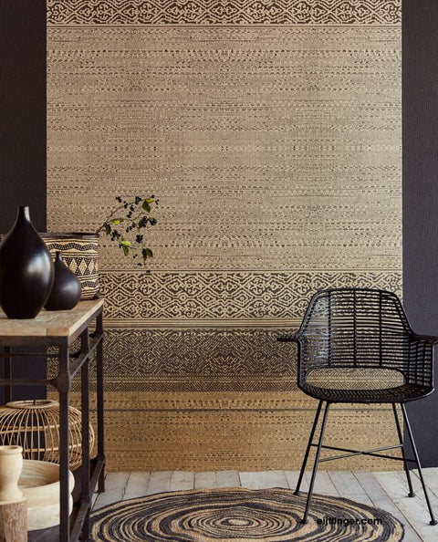 376091 Burnt Umber Tapestry Wallpaper Mural