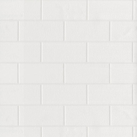 4000-21399 Galley White Subway Tile Paintable Wallpaper