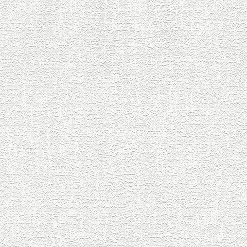 4000-67474 Lou White Stucco Linen Paintable Wallpaper