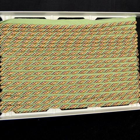Cord 873 Childs Play Red Gold Green Lip Cord Trim
