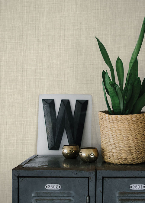 4015-36976-6 Seaton Bone Linen Texture Wallpaper