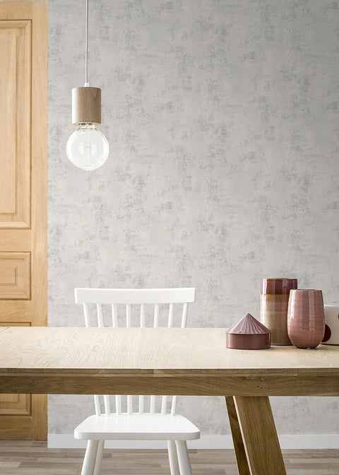 4015-426304 Osborn Light Grey Distressed Texture Wallpaper