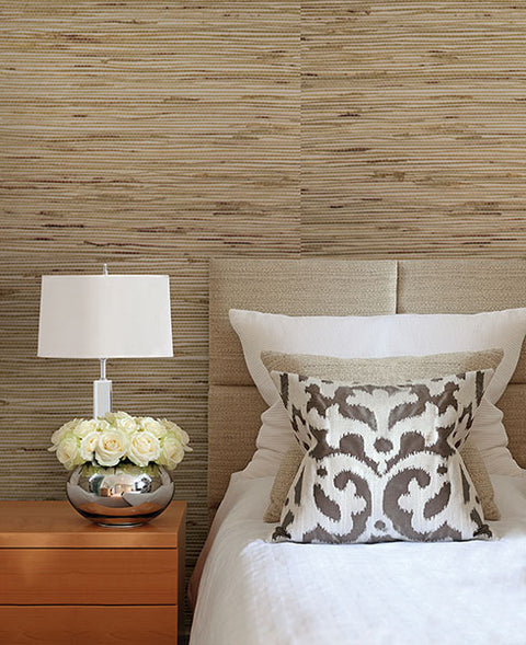 4018-0048 Andrei Olive Grasscloth Wallpaper