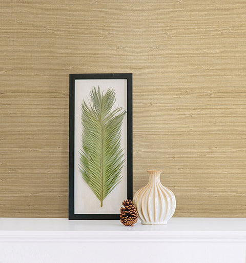 4018-0052 Kostya Cream Grasscloth Wallpaper