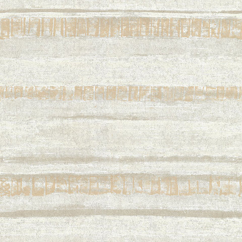 4019-86416 Rakasa Gold Distressed Stripe Wallpaper