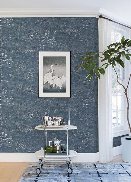 4019-86429 Arian Blue Inkburst Wallpaper