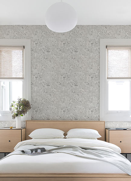 4019-86459 Kala Platinum Floral Wallpaper