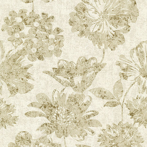 4019-86460 Kala Gold Floral Wallpaper