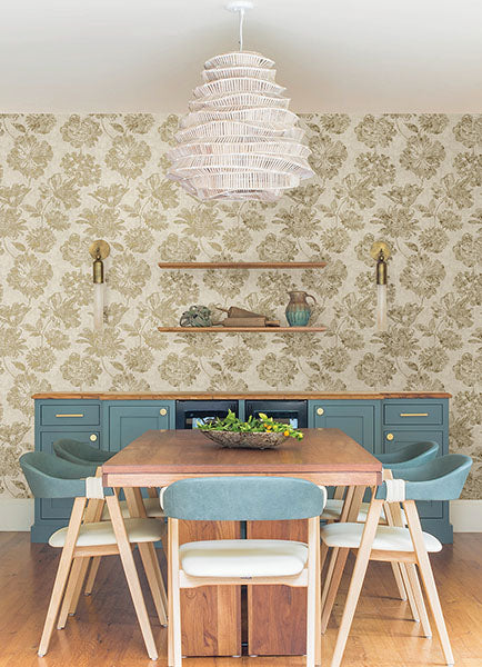 4019-86460 Kala Gold Floral Wallpaper