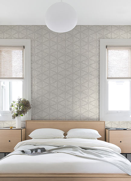 4019-86489 Mayari Platinum Tiled Wallpaper