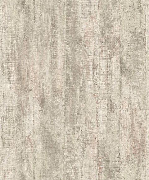 4020-68307 Huck Khaki Weathered Wood Plank Wallpaper