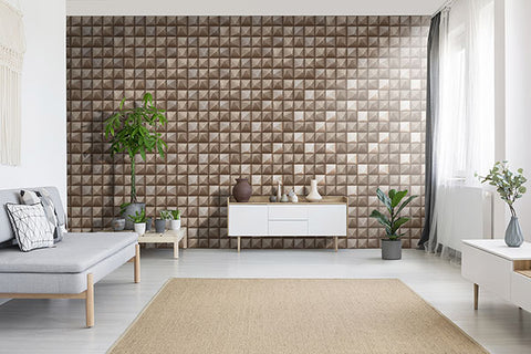 4020-78608 Dax Copper 3D Geometric Wallpaper