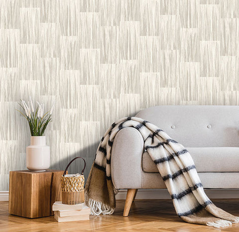 4020-85707 Soren Taupe Striated Plank Wallpaper