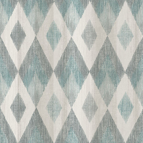 4020-96101 Ace Teal Diamond Wallpaper