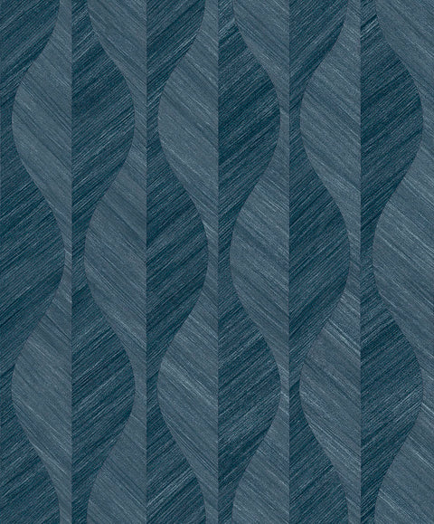 4025-82501 Oresome Indigo Ogee Wallpaper