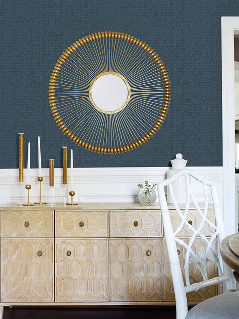 4025-82502 Hilbert Indigo Geometric Wallpaper