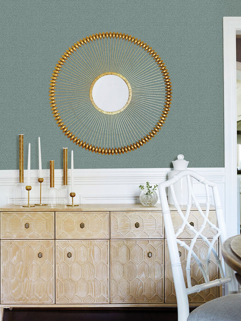 4025-82506 Hilbert Teal Geometric Wallpaper