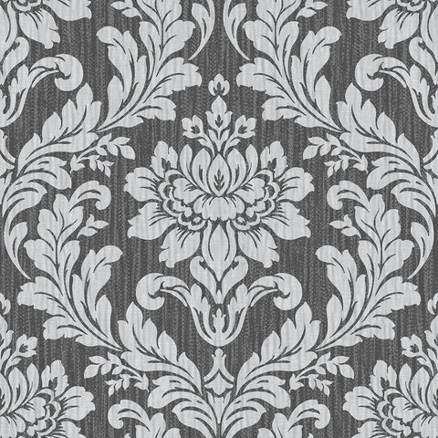 4025-82517 Galois Silver Damask Wallpaper