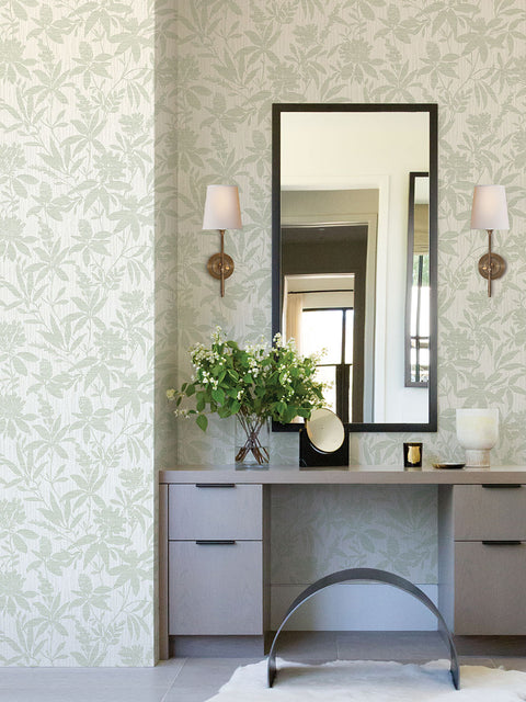 4025-82535 Riemann Green Floral Wallpaper