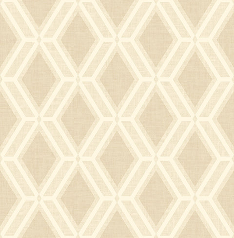 4025-82539 Mersenne Beige Geometric Wallpaper