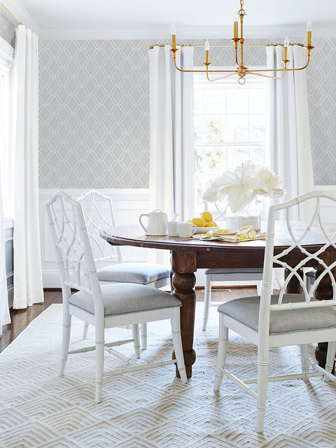 4025-82545 Mersenne Grey Geometric Wallpaper