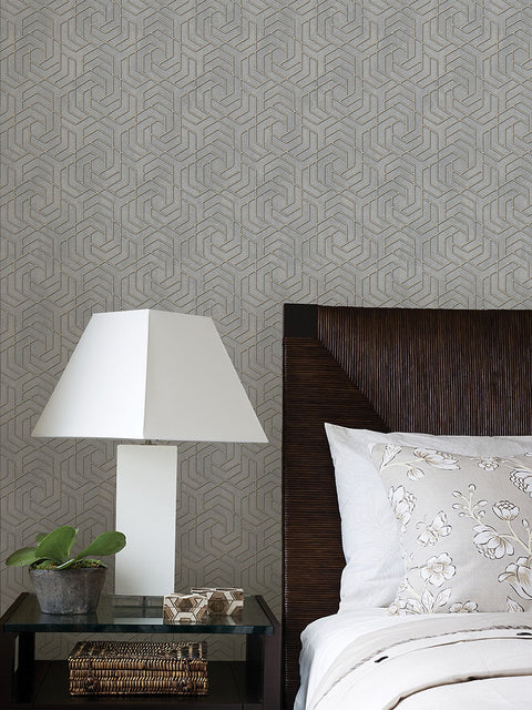 4035-32610 Tama Grey Geometric Wallpaper