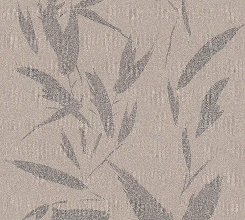 4035-37549-3 Kaiya Grey Leaves Wallpaper