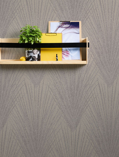 4035-37553-1 Keina Beige Fronds Wallpaper