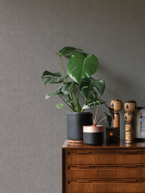 4035-37656-3 Ryu Dark Grey Cement Texture Wallpaper