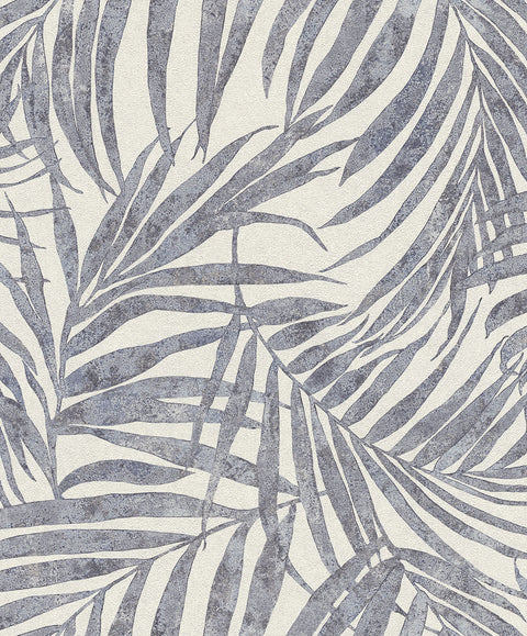 4035-617429 Anzu Slate Frond Wallpaper