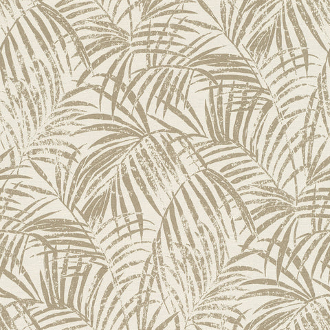 4035-832174 Yumi Gold Palm Leaf Wallpaper