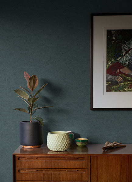 4044-37178-3 Estefan Teal Distressed Texture Wallpaper