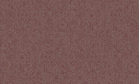 4044-38022-4 Edsel Maroon Geometric Wallpaper
