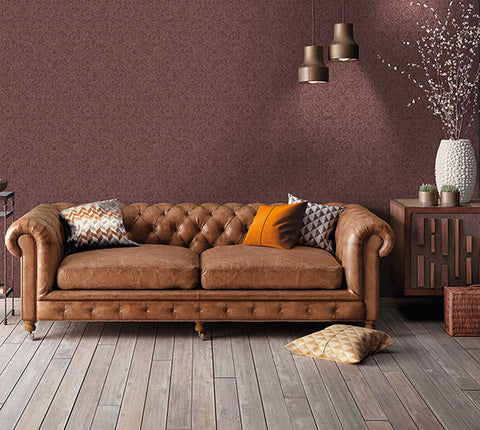 4044-38022-4 Edsel Maroon Geometric Wallpaper
