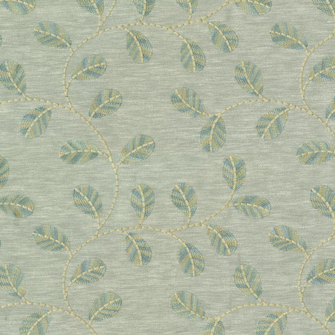 Leaf Love Emb 410530 Moonstone PK Lifestyles Fabric