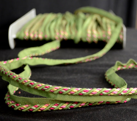 CS310/208 3/8" Pink Green Twisted Lip Cord