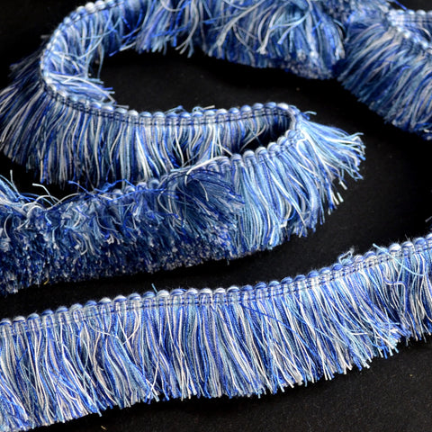 402 271 China Blue 2 inch Brush Fringe
