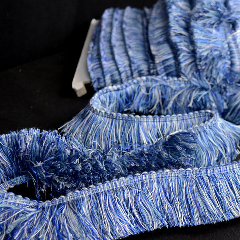 402 271 China Blue 2 inch Brush Fringe