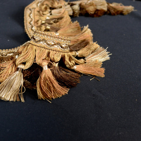 Art 2459 Brown Gold Tassel Fringe