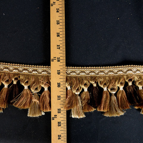 Art 2459 Brown Gold Tassel Fringe