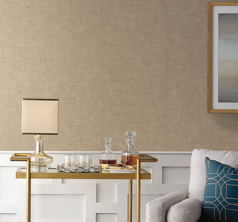 5014 Beige Tabby Weave Texture Wallpaper