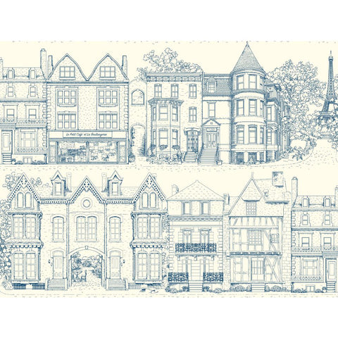 Ashford Toiles Brownstone Terrace Wallpaper (AF1908_B12)