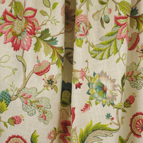 Brissac Jewel Jacobean Floral Kaufman Fabric